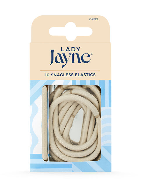 Lj Snagless Elastics Thick Brw 10Pk