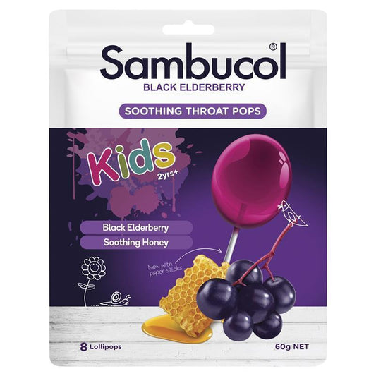 Sambucol Kids Throat Pops 8 Pack