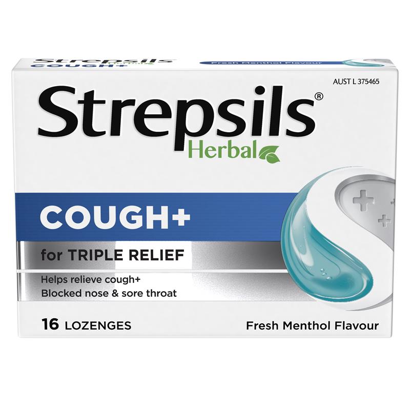 Strepsils Herbal Cough Loz Menthol 16