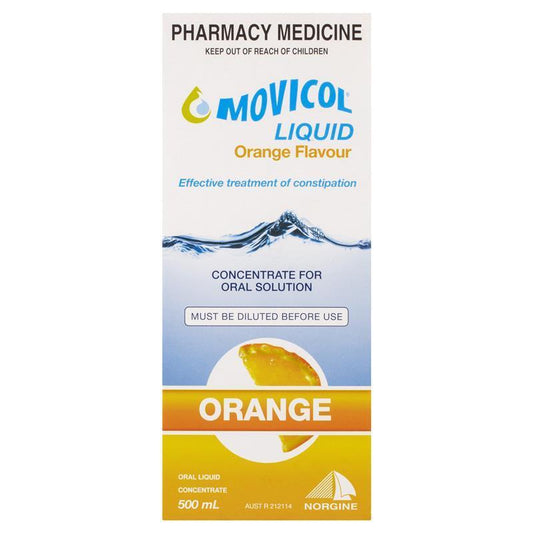 Movicol Liq Orange Conc 500mL