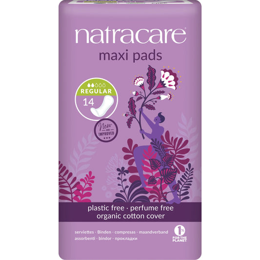 Natracare Maxi Pads Regular 14Pk