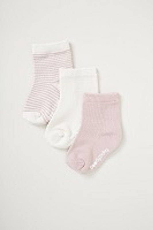 Baby Socks Chalk/Rose 3-6 Months