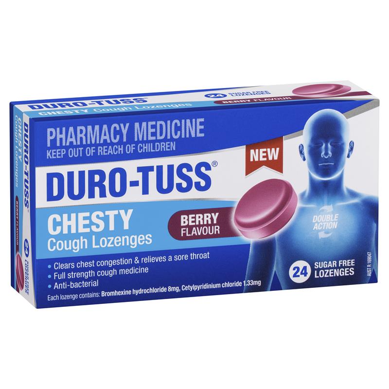 Durotuss Chesty Berry S/F 24 Lozenges