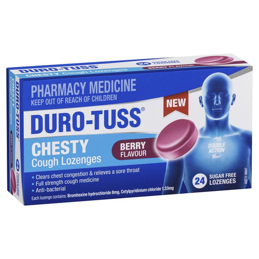 Durotuss Chesty Berry S/F 24 Lozenges