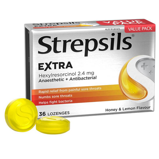 Strepsils Extra Honey & Lemon Loz 36