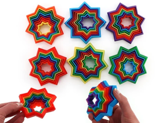 3D Magic Circle Star Pattern