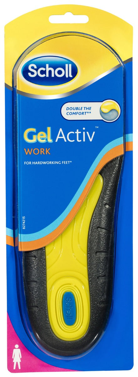 Scholl Gel Actv Work Insoles Women