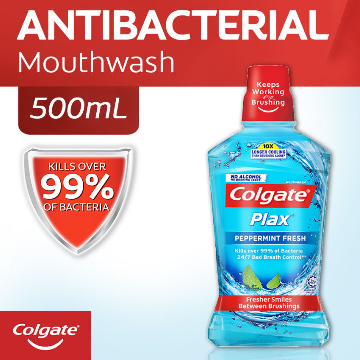 Colgate Plax M/W Al/Free 500mL