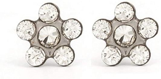 Ear Piercing S/Steel Daisy Crystal