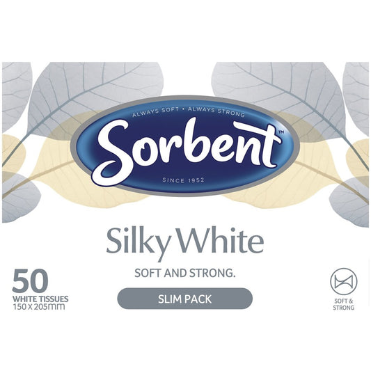 Sorbent Facial Tissues White 50