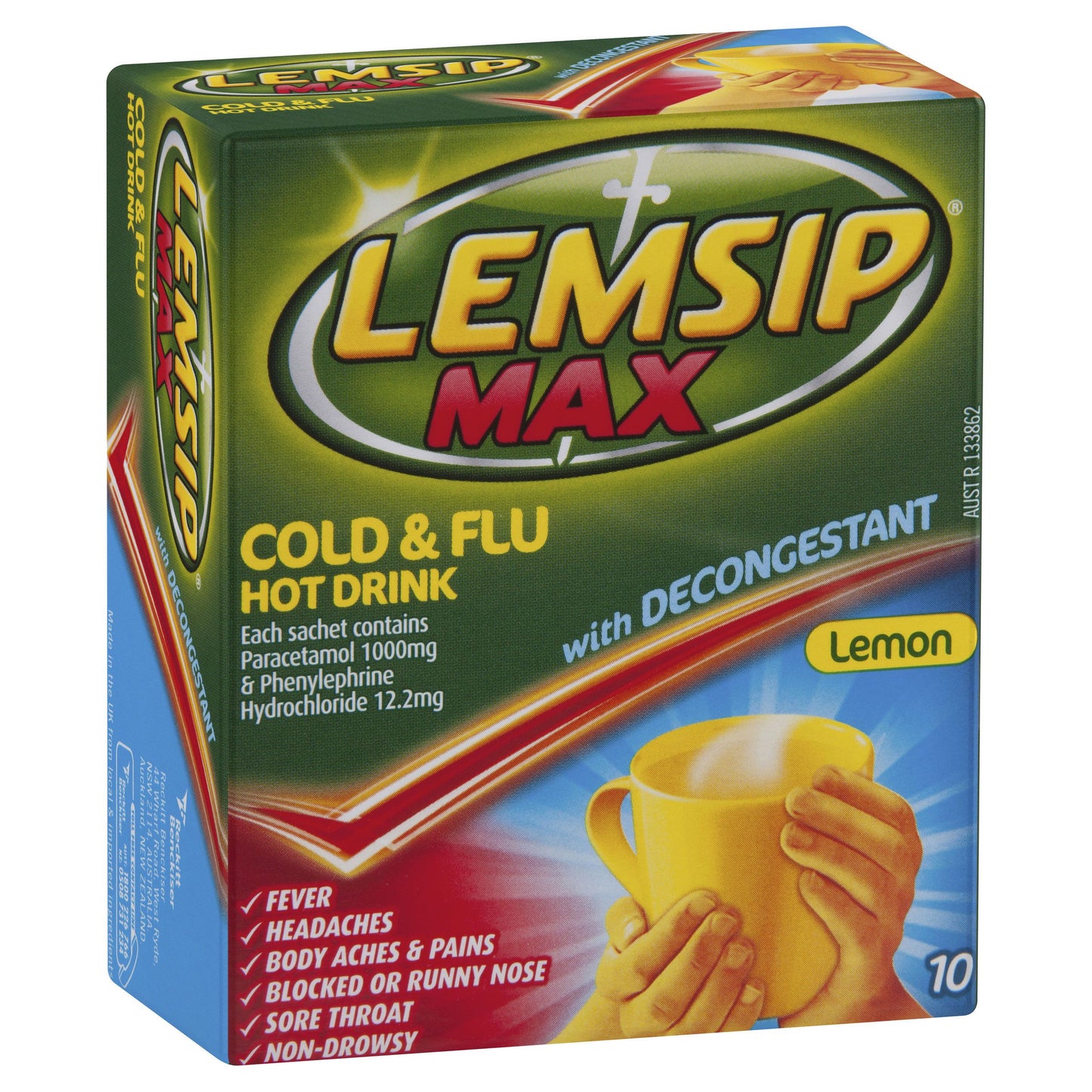 Lemsip Max W/Dec Lemon 10