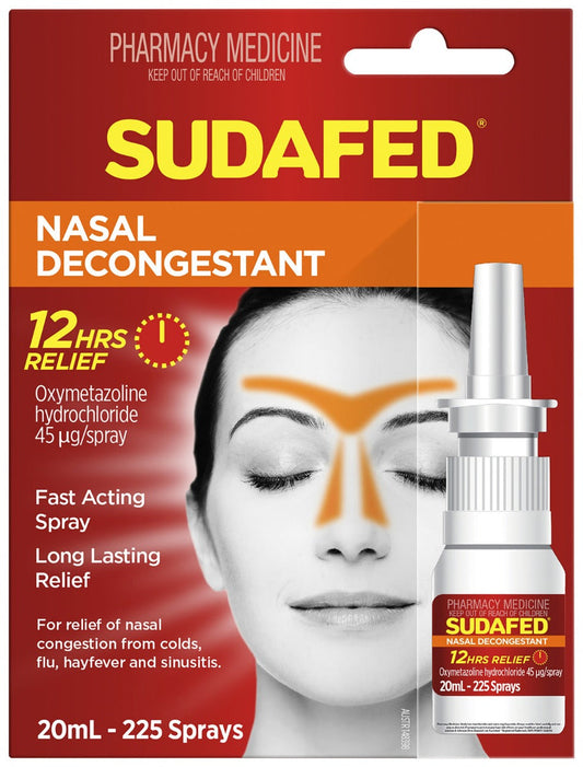 Sudafed Nasal Spray Pump 20mL