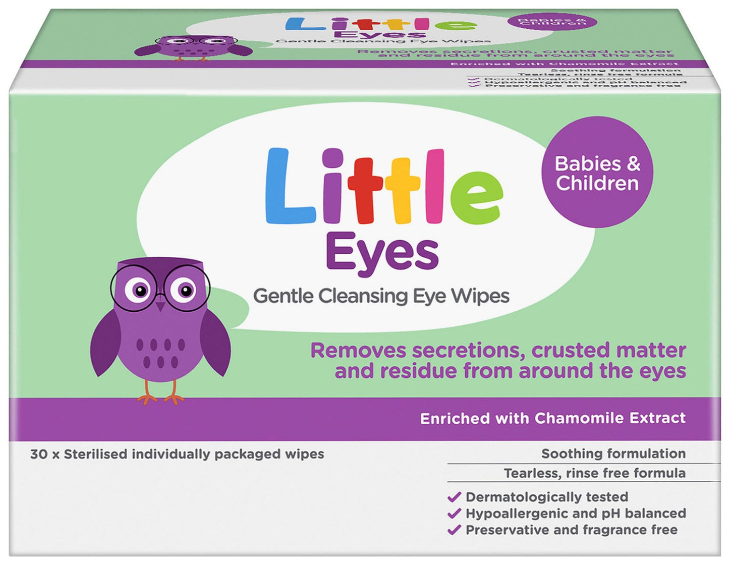 Little Eyes Cleans Eye Wipe 30