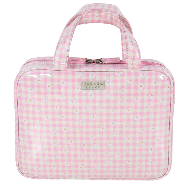 Ws Gingham Buds Cos Bag