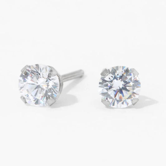 Ear Piercing S/Steel 4Mm Cz