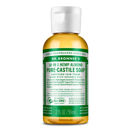 Dr Bronners Pure Castille Soap Almond 59 mL