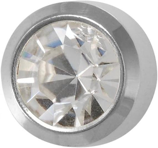 Ear Piercing S/Steel Reg Bezel Crystal