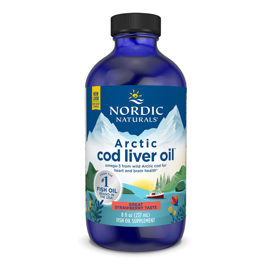 Nordic Naturals Arctic Cod Liver Oil Strawberry 237mL