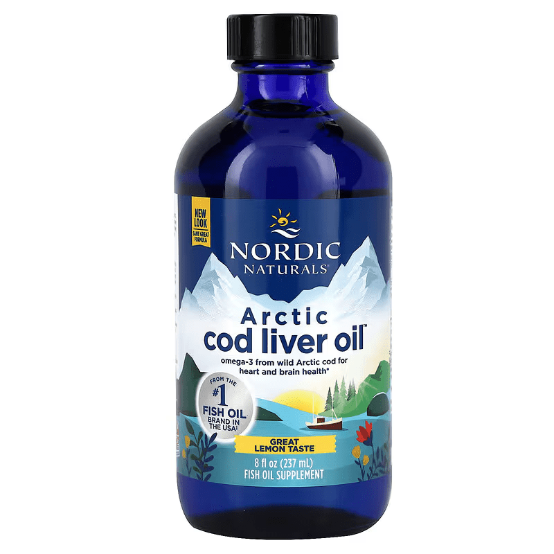 Nordic Naturals Cod Liver Oil Lemon 237mL