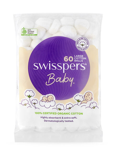 Swiss Baby Organic Cotton Balls 60S