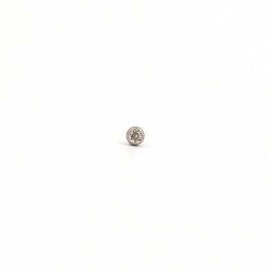 Ear Piercing S/Steel 2Mm Bezel Crystal