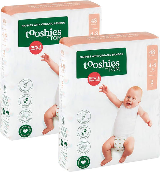 Tooshies By Tom Nappies Size 2 4-8 Kgs