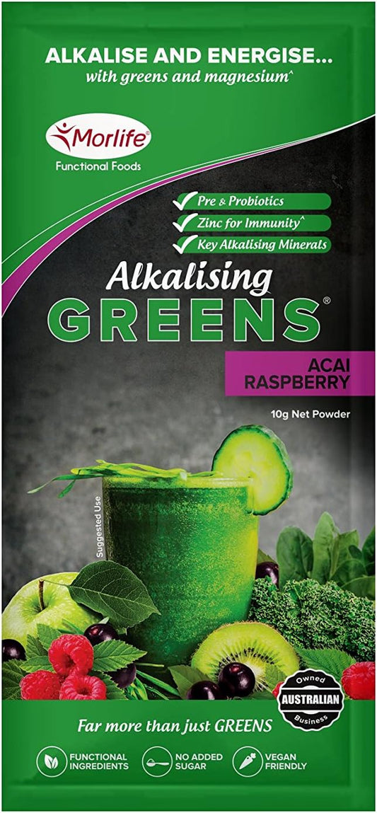 Alkalising Greens Acai Raspberry 10g