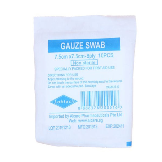 Gauze Swab Sterile 7.5X7.5Cm