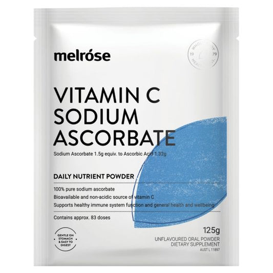 Melrose Vit C Sodium Ascorb 125mg