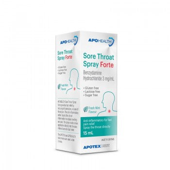 Apo Sore Throat Spray Forte 3mg 15mL