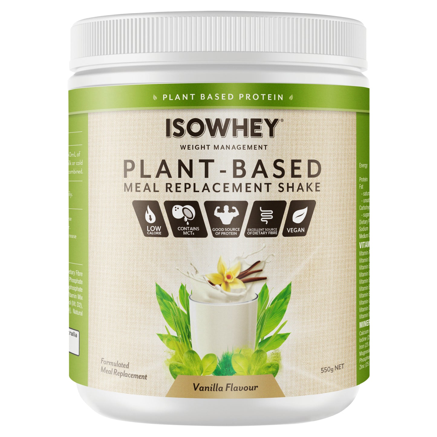 Isowhey Plant M/Rplce Van 550g