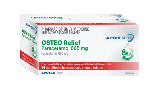 Aph Osteo Relief Para Tab 665mg Btl 96