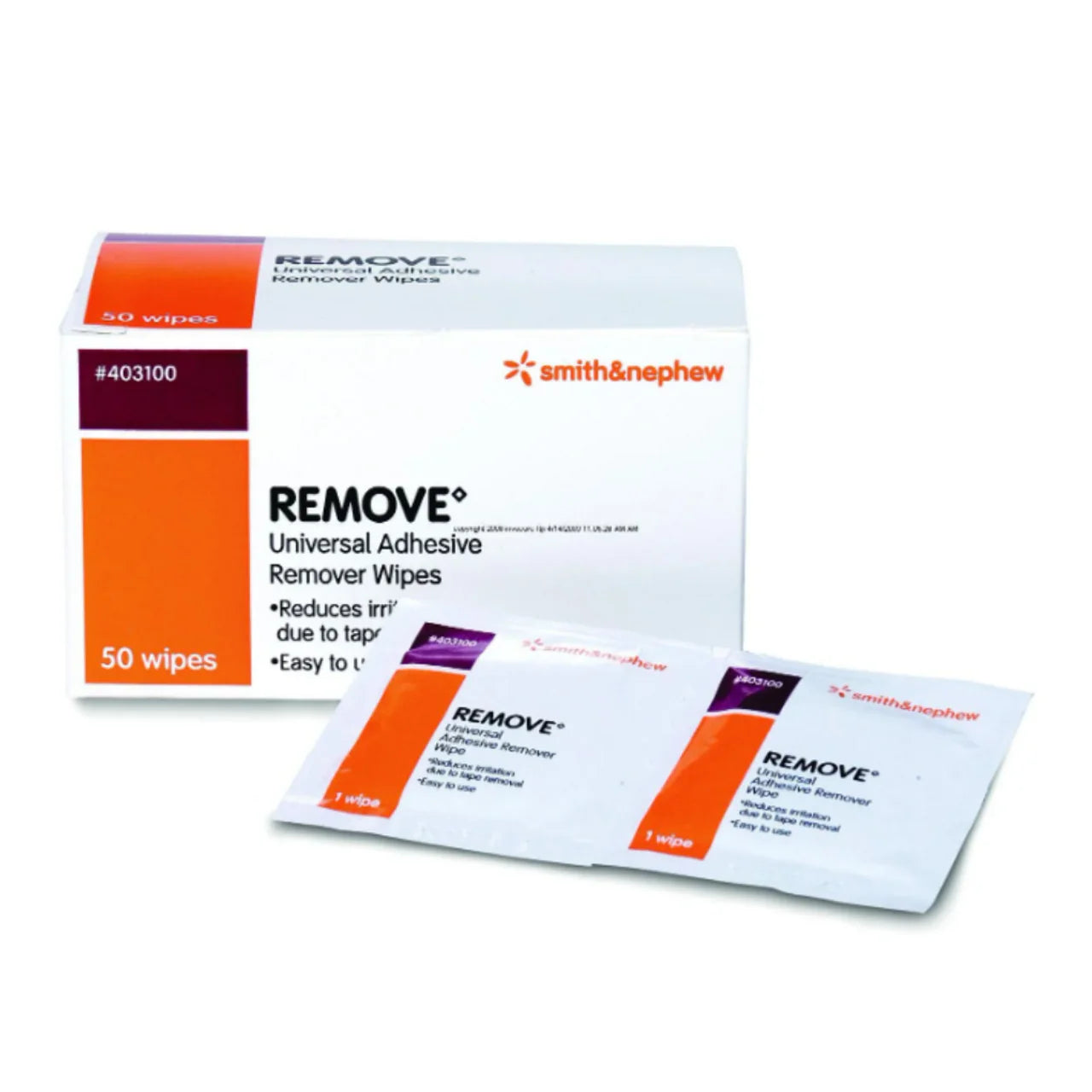 Smith & Nephew Remove Adhesive Wipes 50X