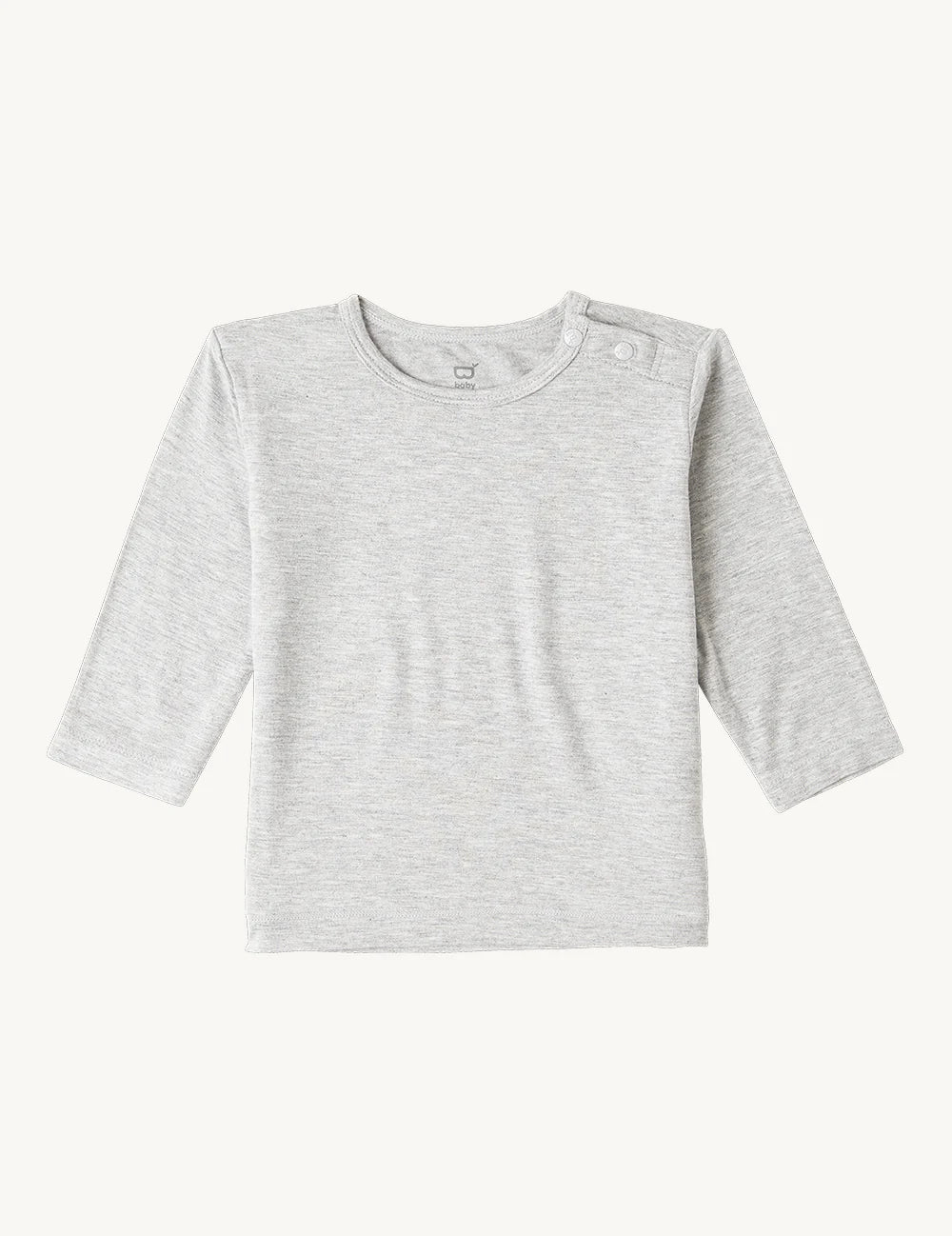 Boody Baby Longsleeve Top Light Grey 12-18 Mths