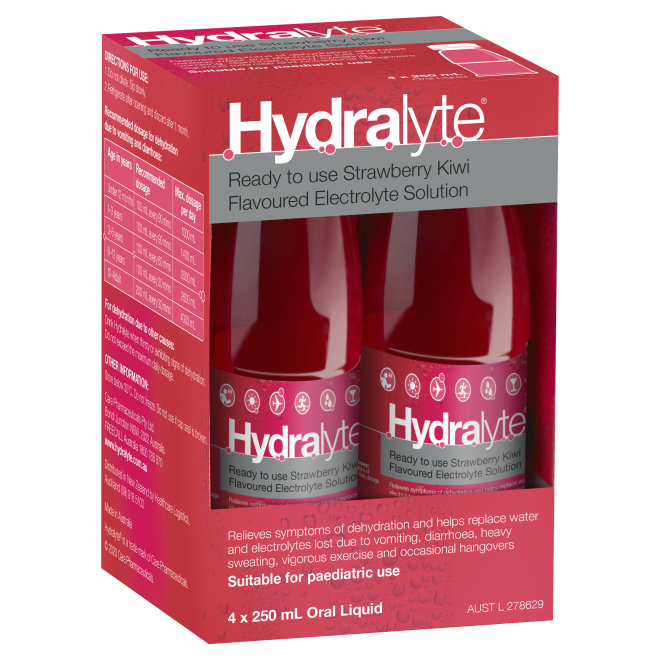 Hydralyte Ready To Drink Strawberry 250mL Solution