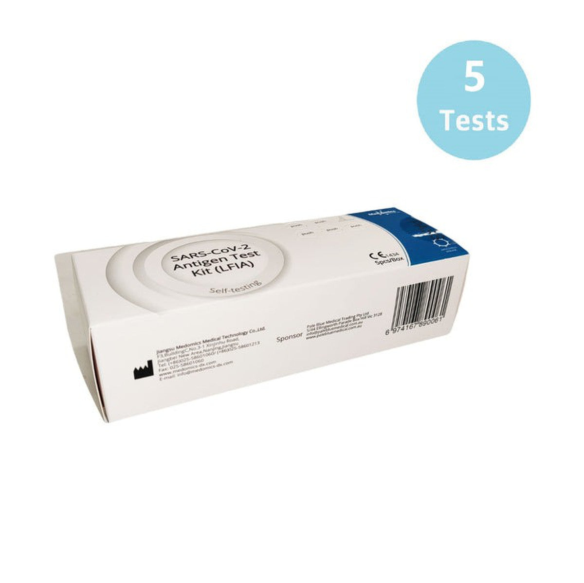 Medomics Covid19 Nasal Ra Test 5 Pk