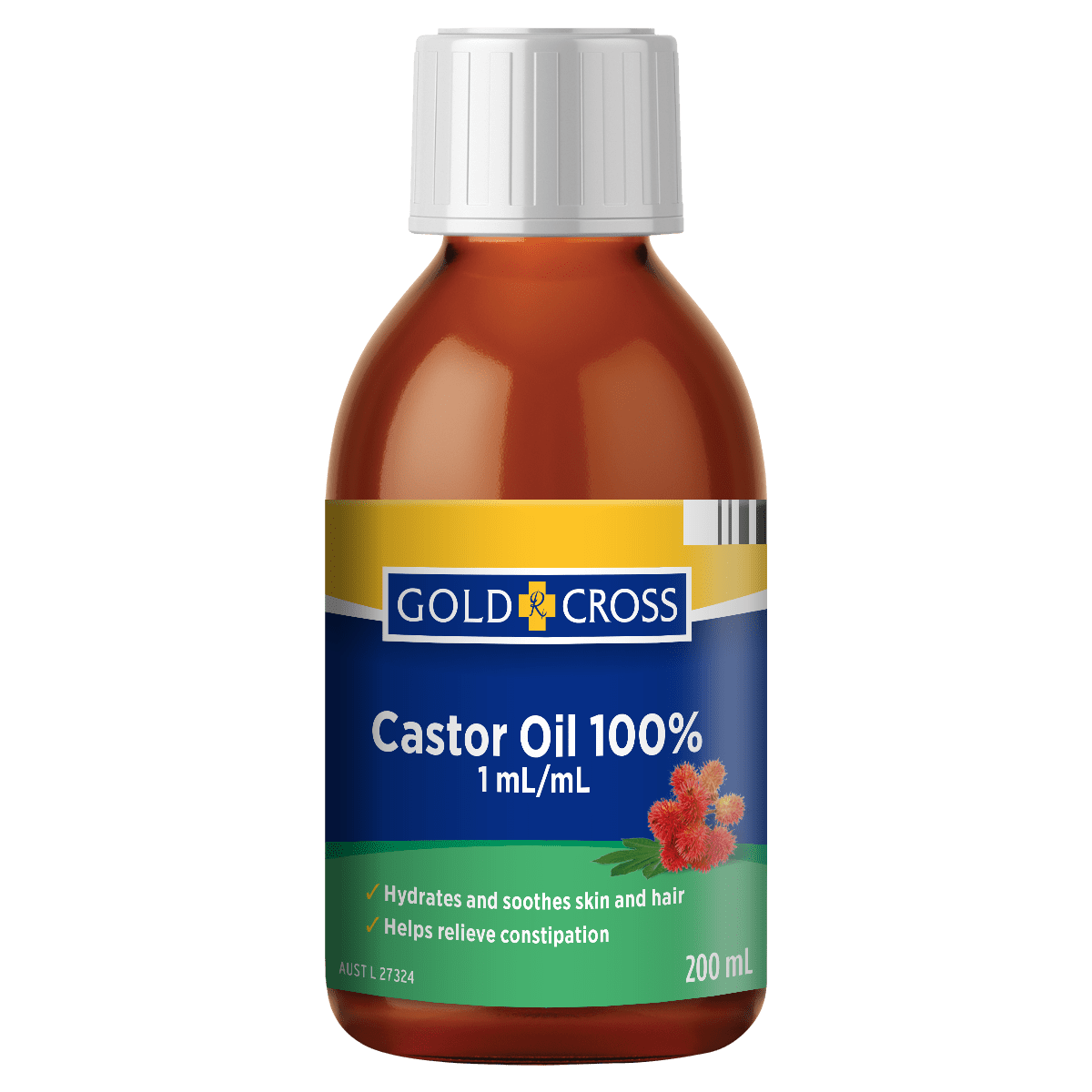 Gold Cross Castor Oil 200mL