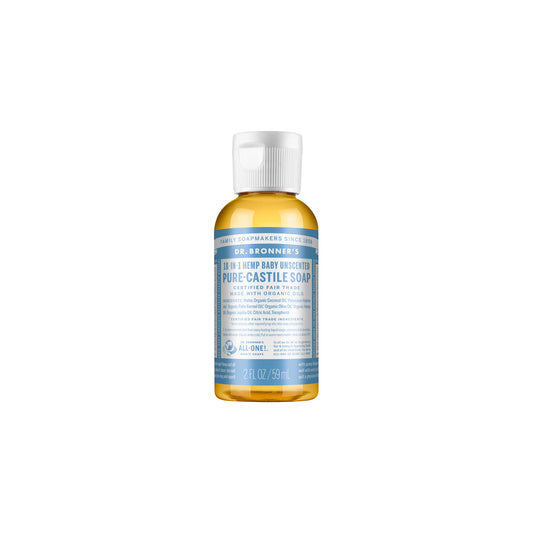 Dr. Bronner'S Pure-Castile Soap Liquid (Hemp 18-In-1) Unscented (Baby) 59mL