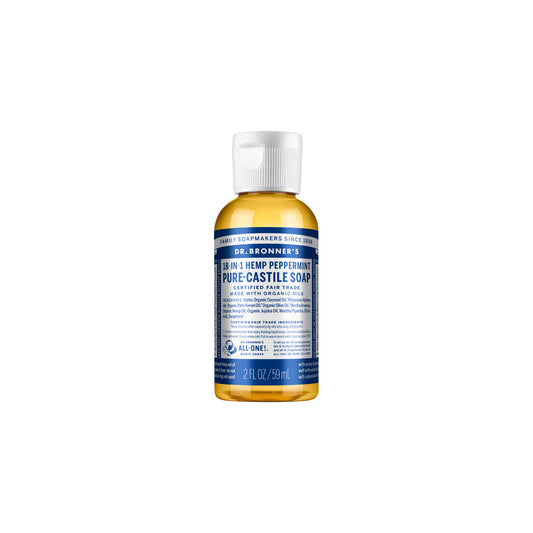 Dr. Bronner'S Pure-Castile Soap Liquid (Hemp 18-In-1) Peppermint 59mL