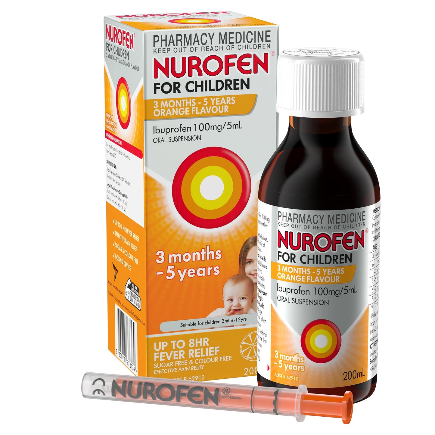 Nurofen Child 3M-5Yr Orng 200mL