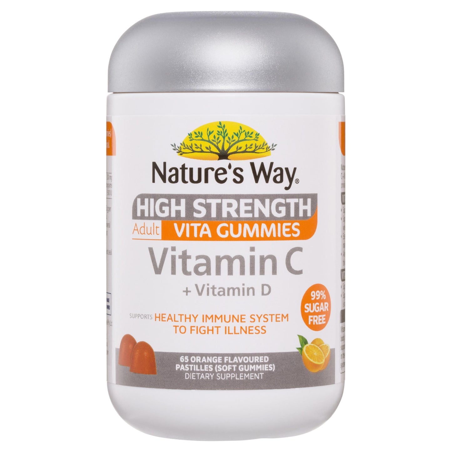 Natures Way Adult Vita Gummies Vit C + Vit D Hs 65S