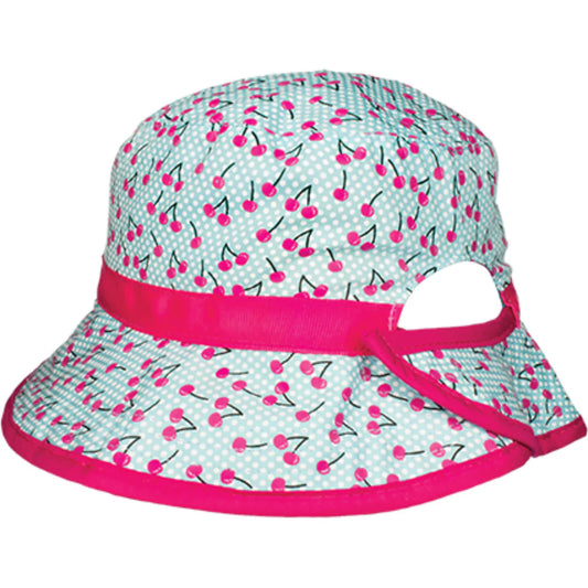 Jenni Ponytail Hat- Blue Kids