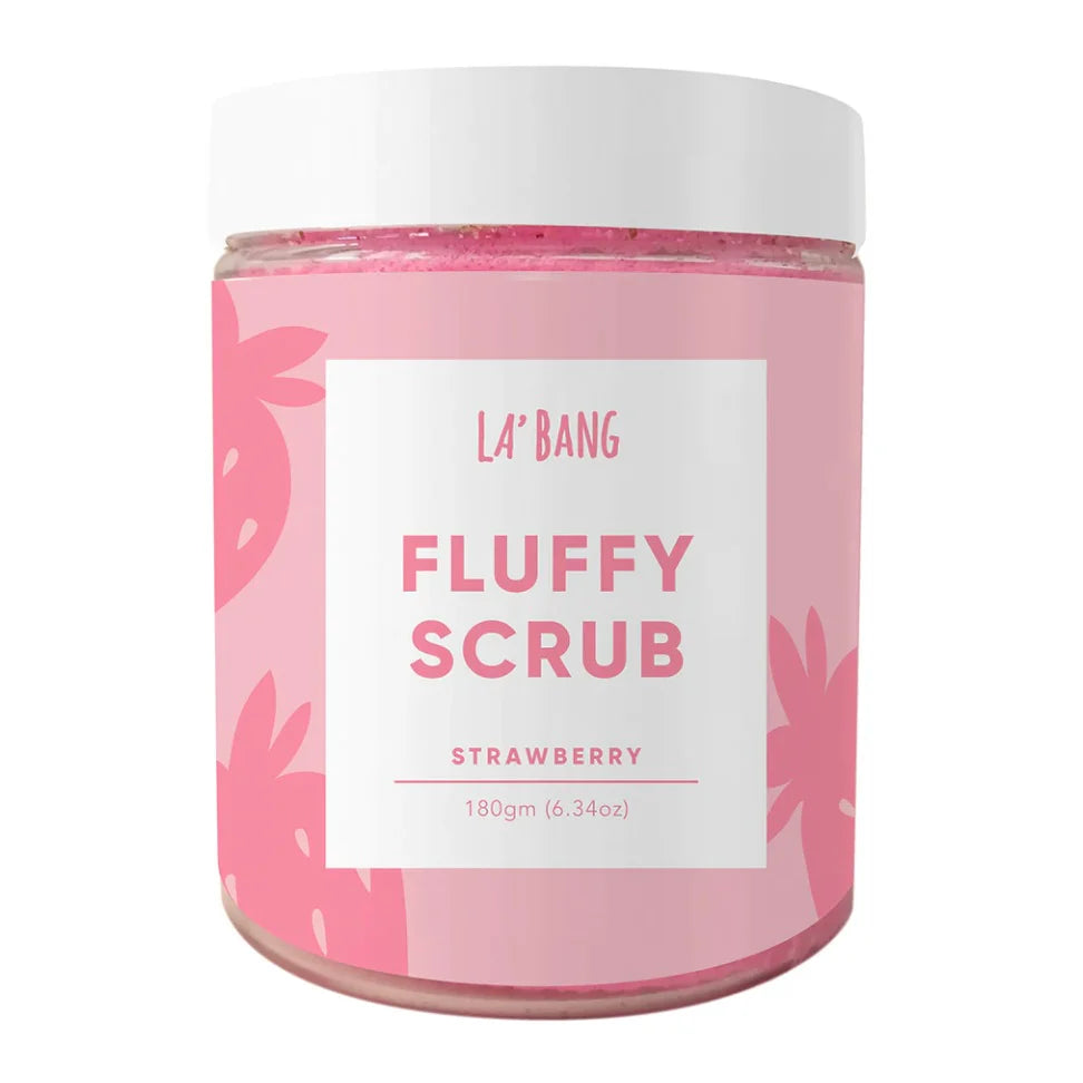 La'Bang Fluffy Body Scrub Strawberry