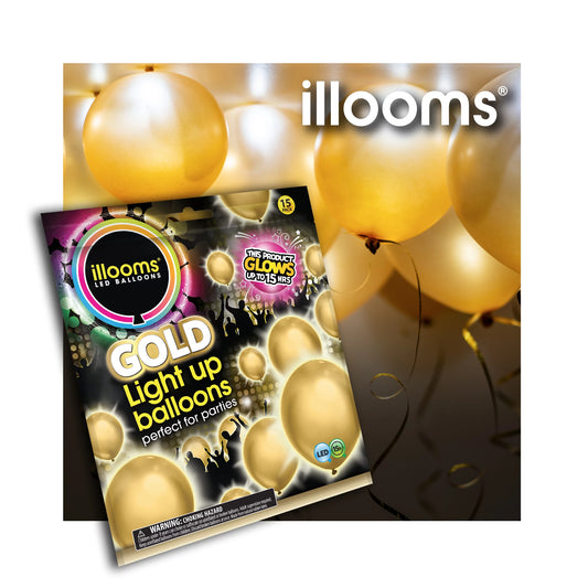 Illooms Led Balloons Gold