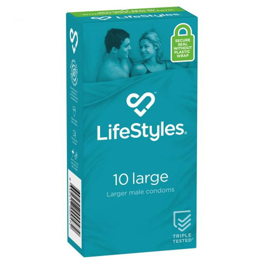 Lifestyle Large Condoms 10Pk