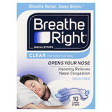 Breathe Right Large Clear Nasal Strip 10