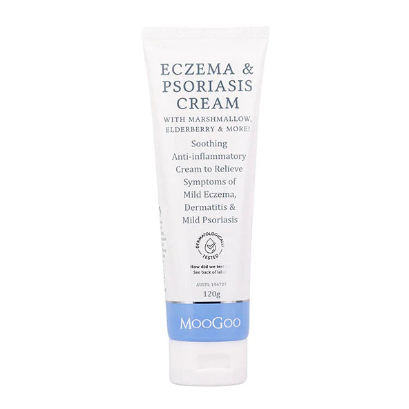 Moogoo Eczema & Psoriasis Cream Marshmallow & Elderberry 120g