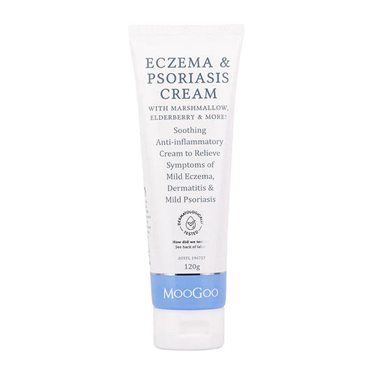 Moogoo Eczema & Psoriasis Cream Marshmallow & Elderberry 120g