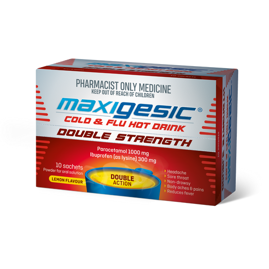 Maxigesic Cold&Flu Hot Drink Dbl Str 10S