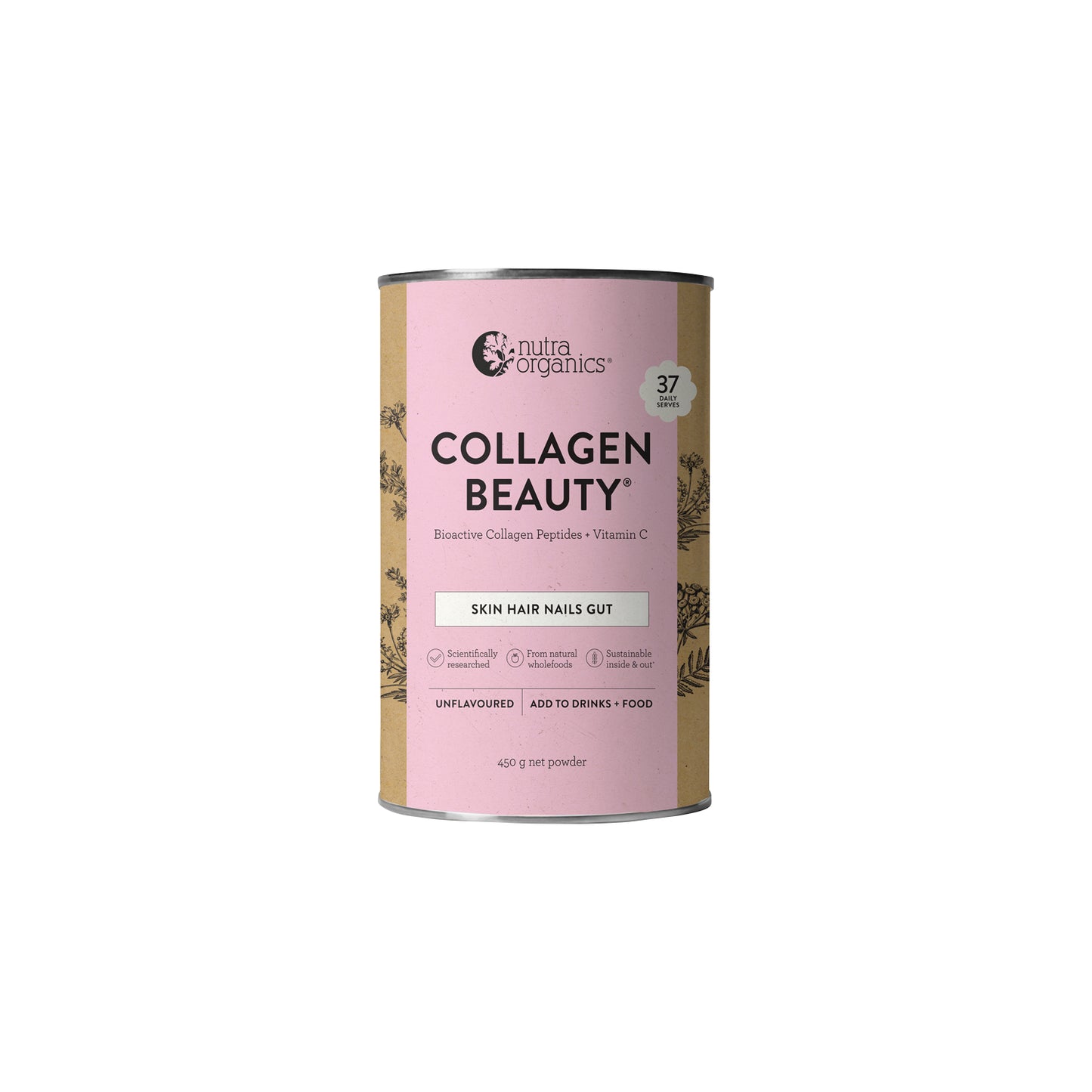 Nutra Organics Collagen Beauty 450g